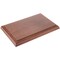 Plymor Solid Walnut Rectangular Wood Display Base with Ogee Edge, 8.875" W x 5.875" D x 0.75" H